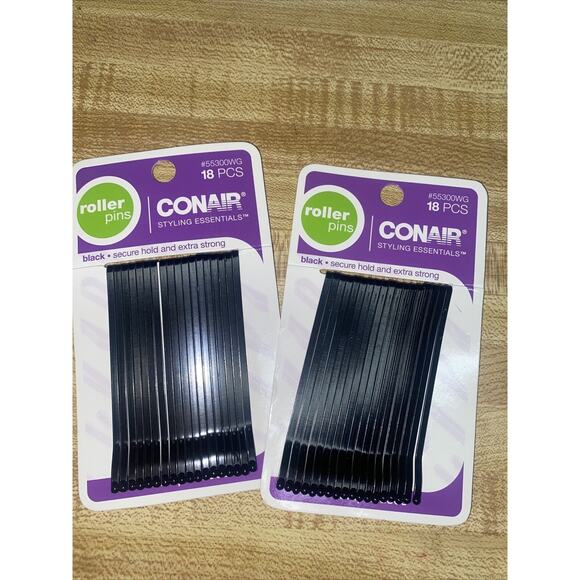 Lot Of 3 Conair & Sally Roller Pins Black #55300WG, 792230, 56 Total - Picture 4 of 6